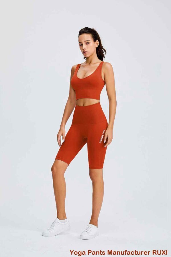 Leggings capri de talla grande con bolsillos Ruxi uy301