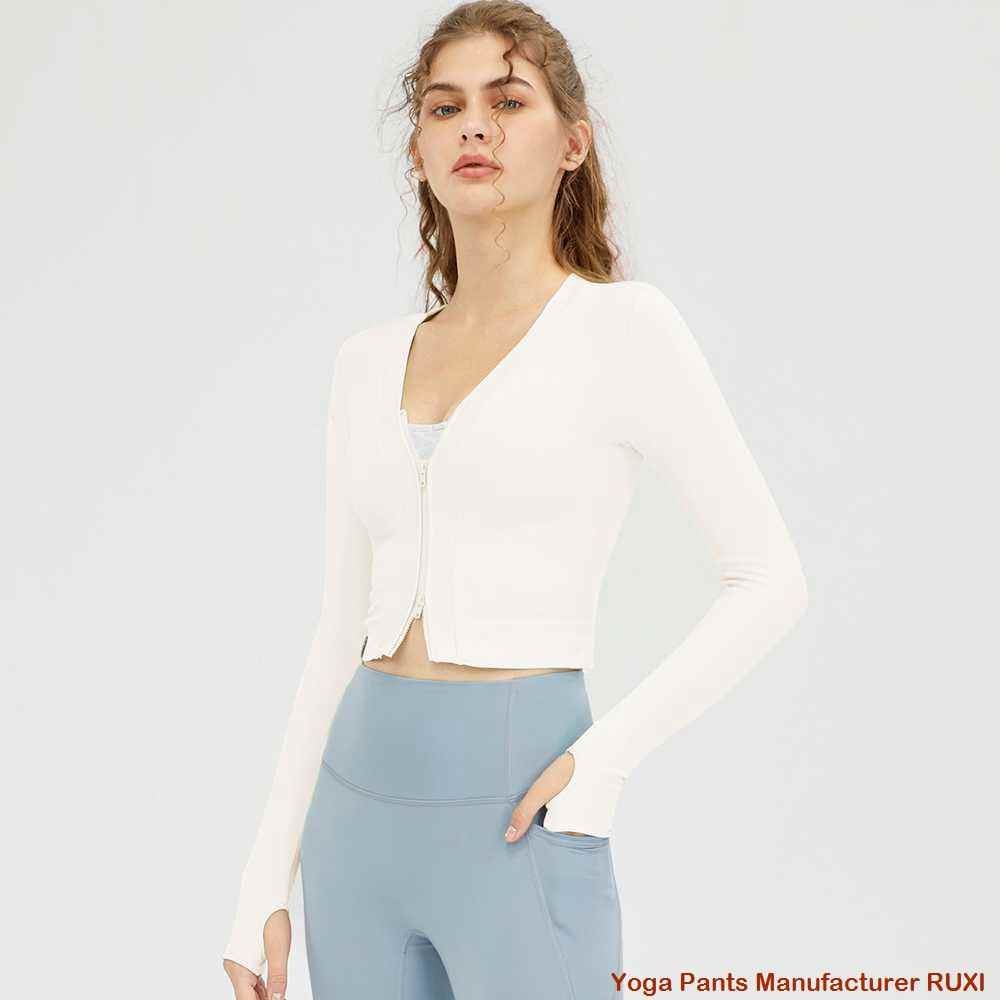 Top de entrenamiento corto de manga corta para mujer Ruxi