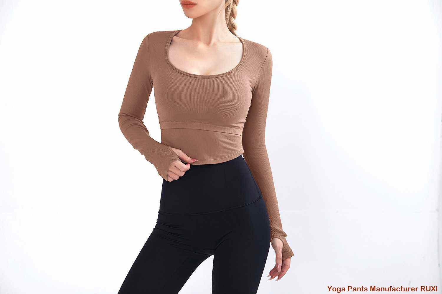 Pantalones de yoga fruncidos Pantalones de yoga fruncidos
