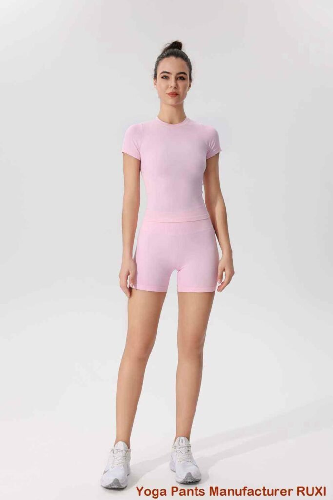 Pantalones de yoga de algodón con bolsillos Ruxi uy193