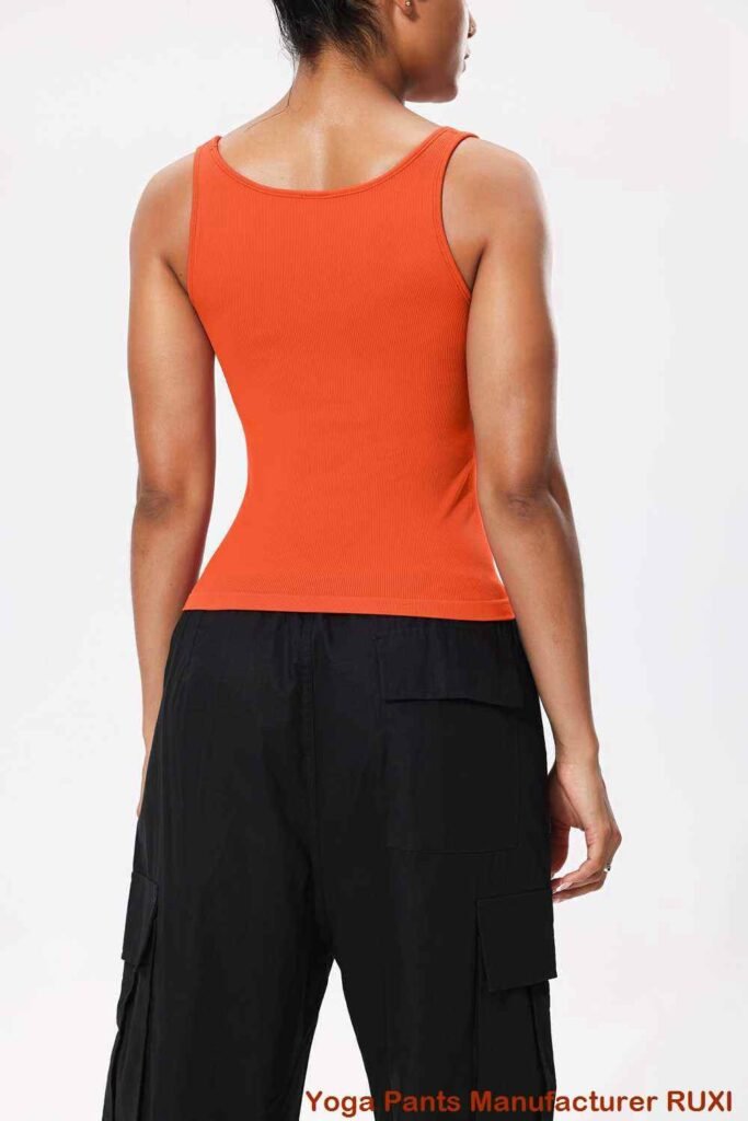 Leggings de cintura alta con vuelo rojo Ruxi uy191