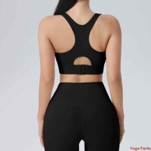 Sujetador deportivo de escote redondo cómodo y con soporte