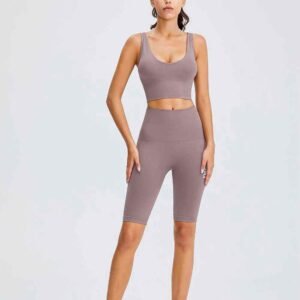 Leggings acampanados de color rosa intenso para mujer Ruxi