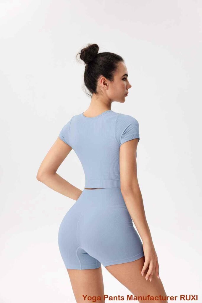 Elegantes tops de yoga con mangas para mujer Ruxi uy566