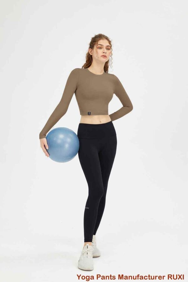 tops de entrenamiento con cuello halter Ruxi uy928